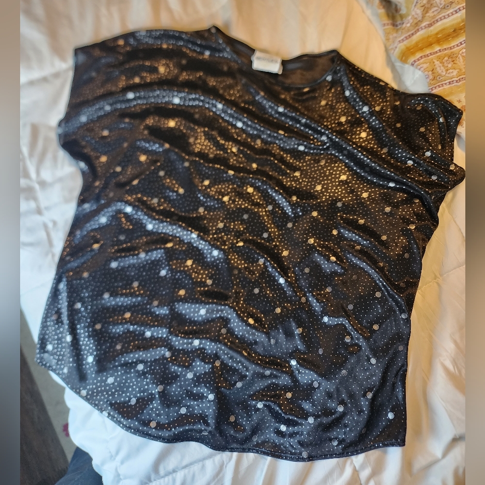 Super shiny sheer top from TK Bentley.